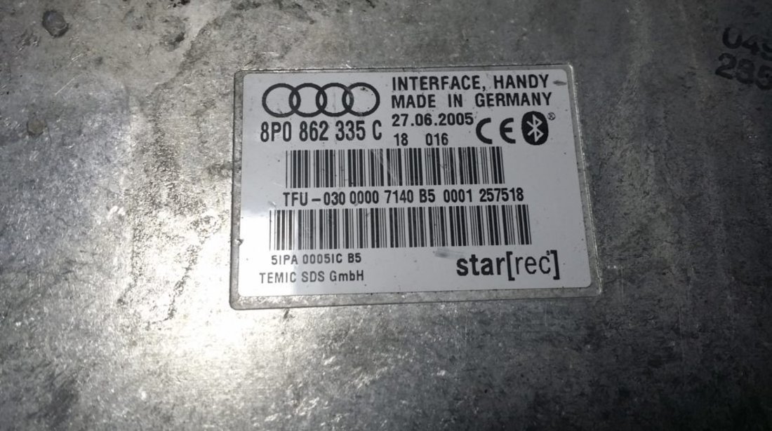 Modul bluetooth Audi 8P0862335C, 8P0 862 335 C