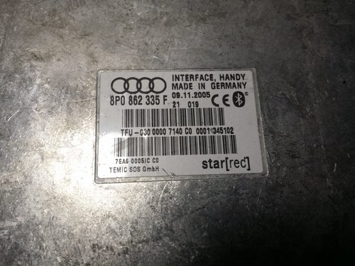 Modul bluetooth Audi 8P0862335F, 8P0 862 335 F