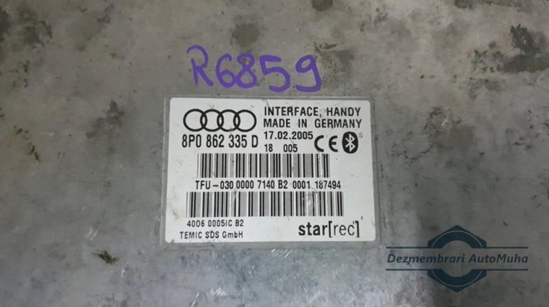 Modul bluetooth Audi A4 (2004-2008) [8EC, B7] 8p0862335d