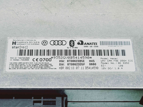 Modul bluetooth Audi A4 (8K5, B8) Avant [Fabr 2008-2015] 8T0862335E
