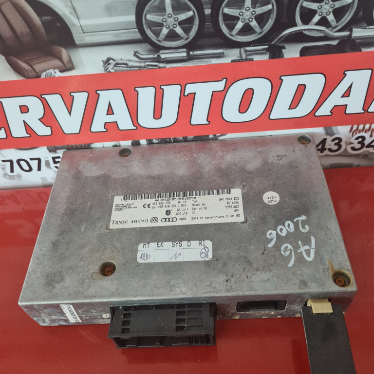 Modul bluetooth Audi A6 (2004-2011) [4F2, C6] 2.0 Motorina 2006, 4E0862335