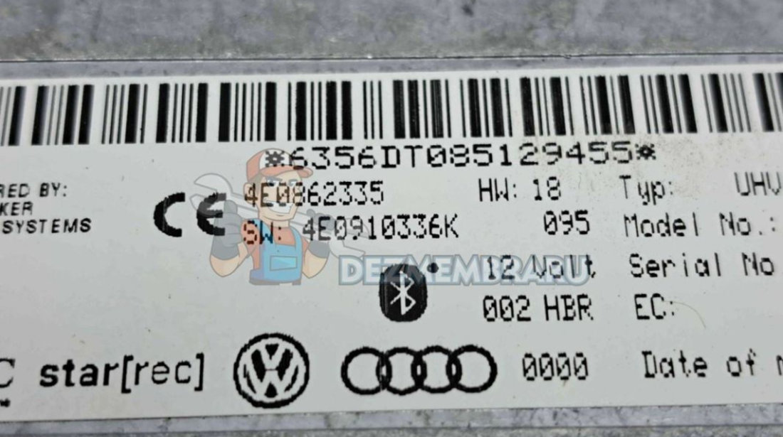 Modul bluetooth Audi Q7 (4LB) [ Fabr 2006-2014] 4E0862335 4E0910336K