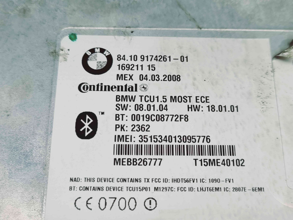 Modul bluetooth Bmw 5 (E60) [Fabr 2004-2010] 9174261