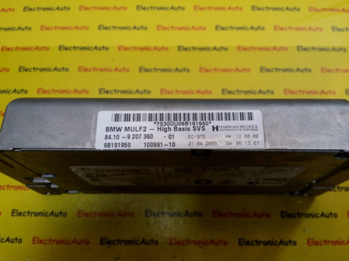 Modul Bluetooth BMW, 84109207360, 9B191950, 10099110