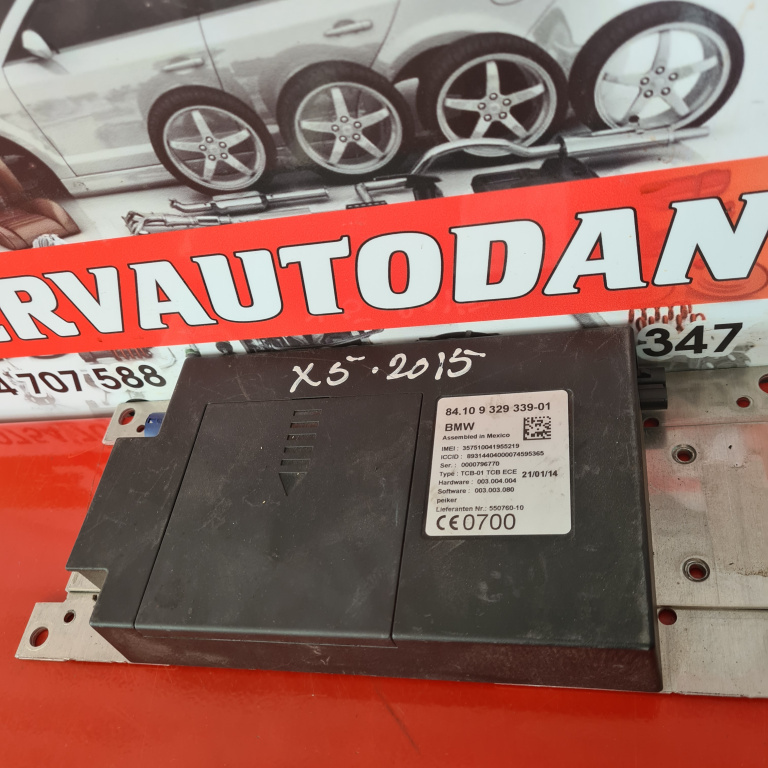 Modul bluetooth BMW X5 (2012-2019) [F15] 3.0 Motorina 2015, 9329339 01