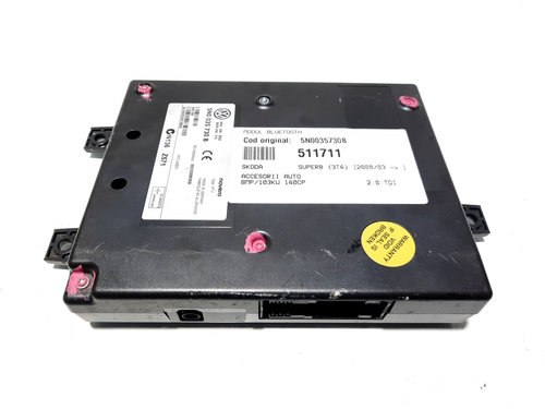 Modul bluetooth, cod 5N0035730B, Skoda Superb II (3T4) (id:511711)
