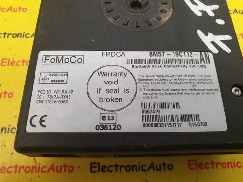 Modul Bluetooth Ford Focus III, 8M5T19C112AN