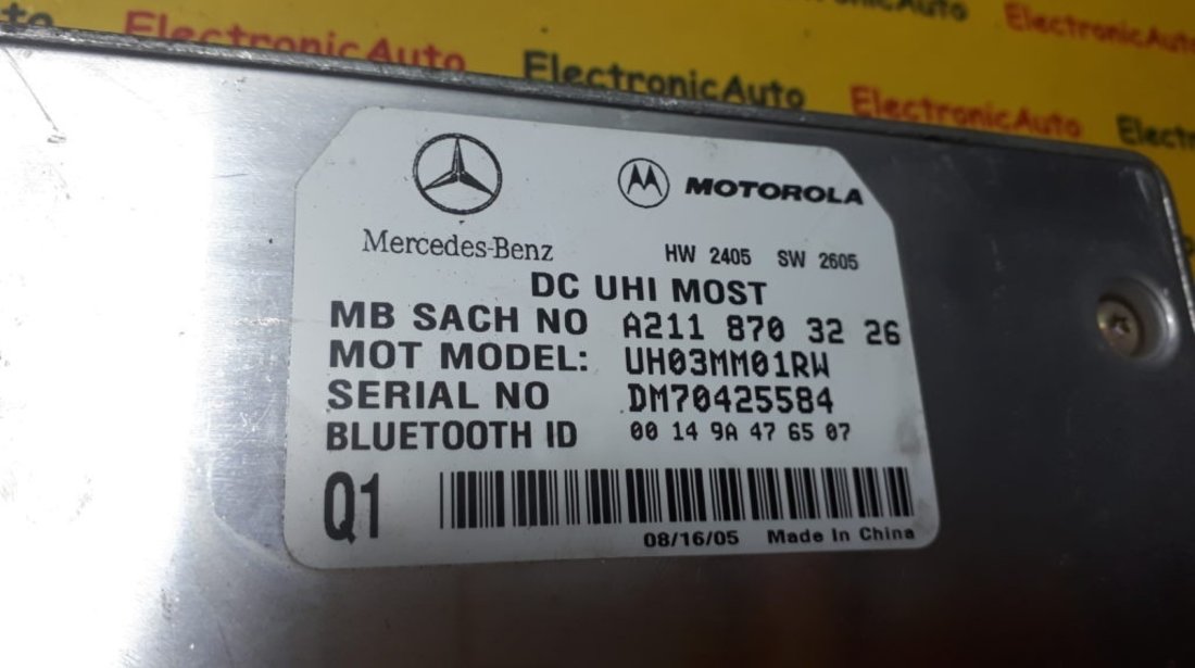 Modul bluetooth Mercedes A2118703226