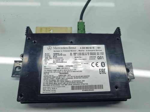 Modul bluetooth Mercedes Clasa C Combi (S205) [Fabr 2015-prezent] A2229005315