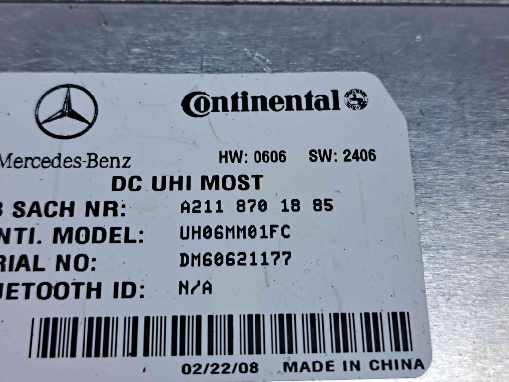 Modul bluetooth, Mercedes Clasa C (W203) A2118701885