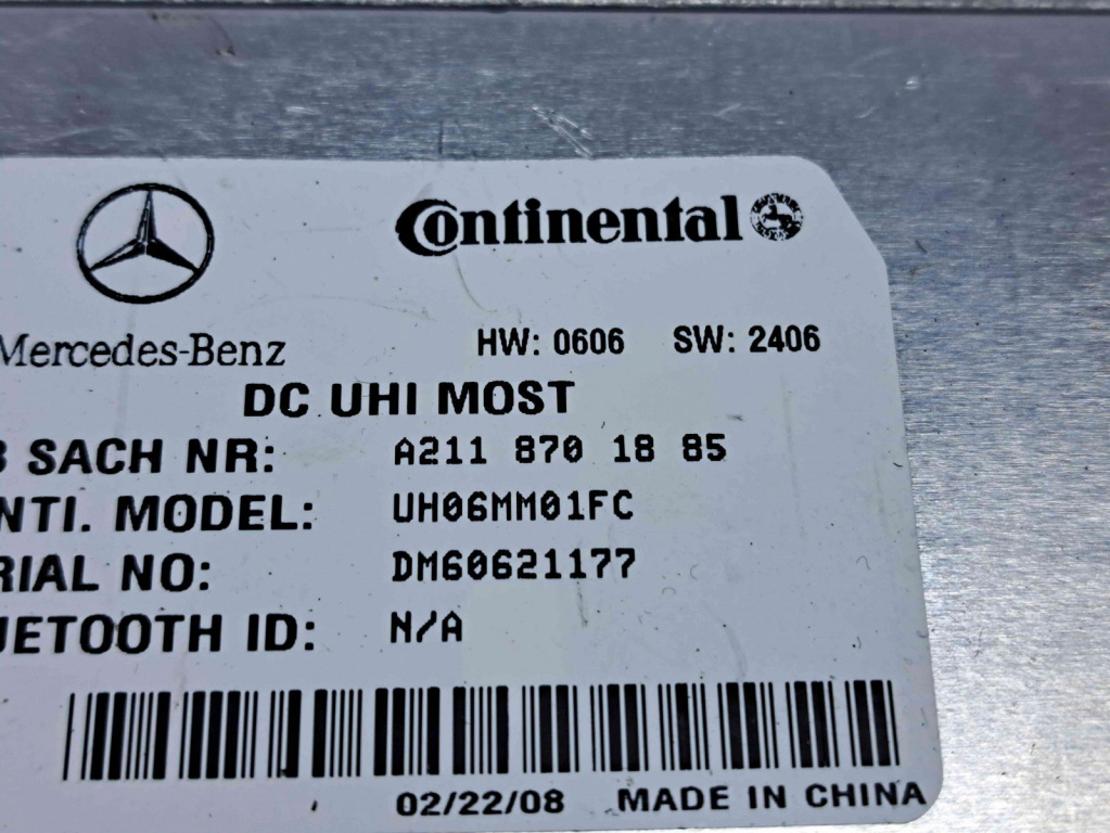 Modul bluetooth Mercedes Clasa E (W211) [Fabr 2002-2009] A2118701885