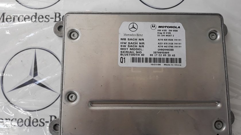 MODUL BLUETOOTH MERCEDES W221 cod A2168206526 Motorola