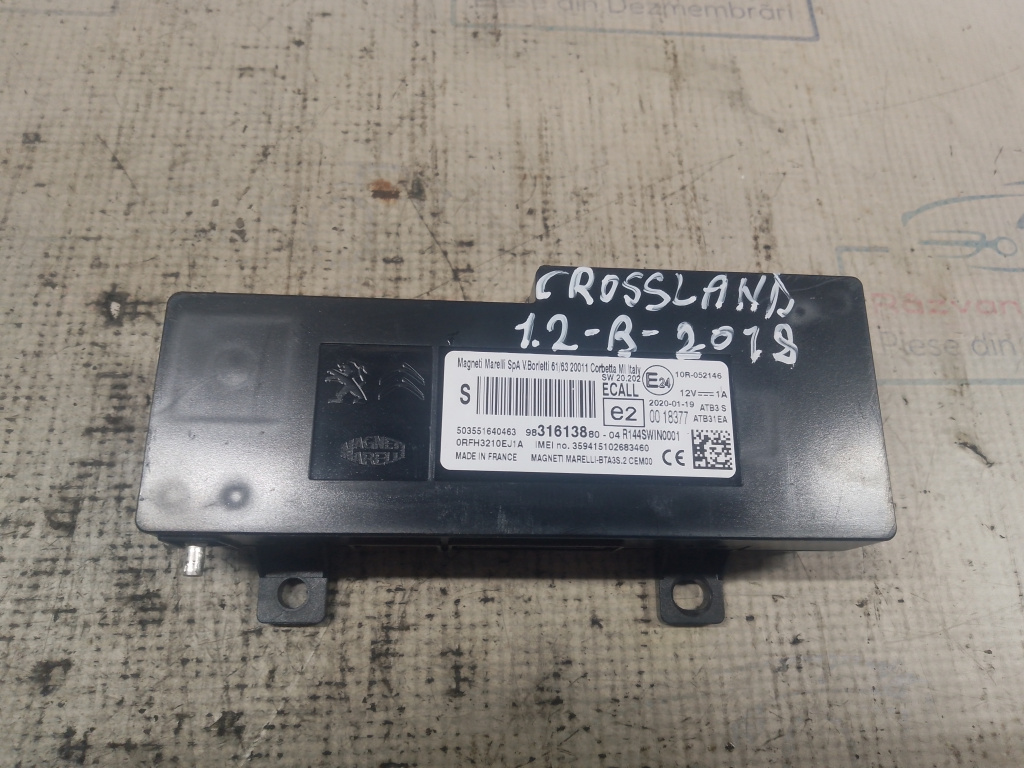 Modul bluetooth Opel Crossland 1.2 Benzina 2018, 9831613880
