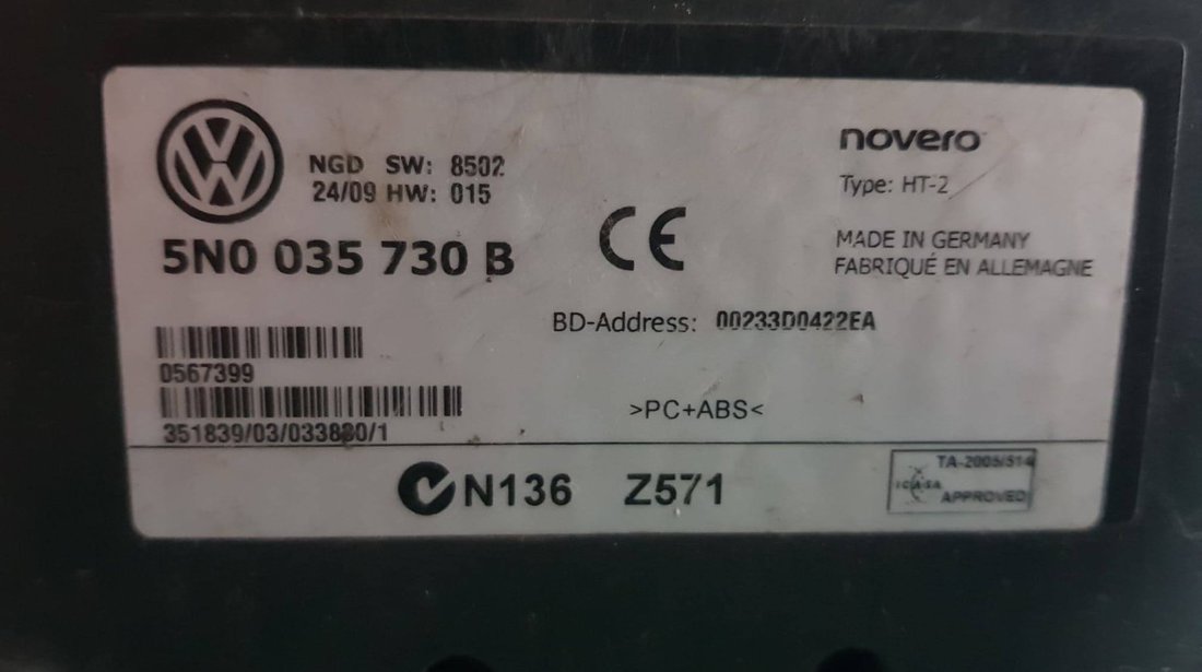 Modul bluetooth Skoda Octavia II 5n0035730b