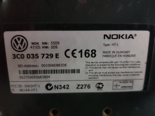 Modul bluetooth VW Golf 5 Plus 3c0035729e