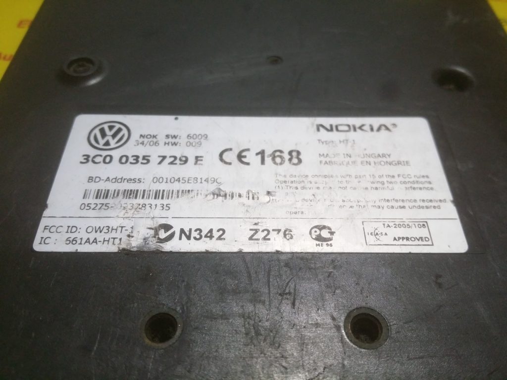 Vw passat b6 bluetooth modul Vw passat b6 bluetooth modul
