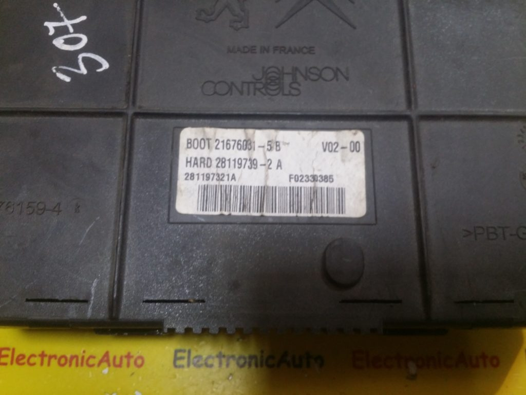 Modul BSI Citroen, 9663510580, H0501260207, 216760315B, 281197392A