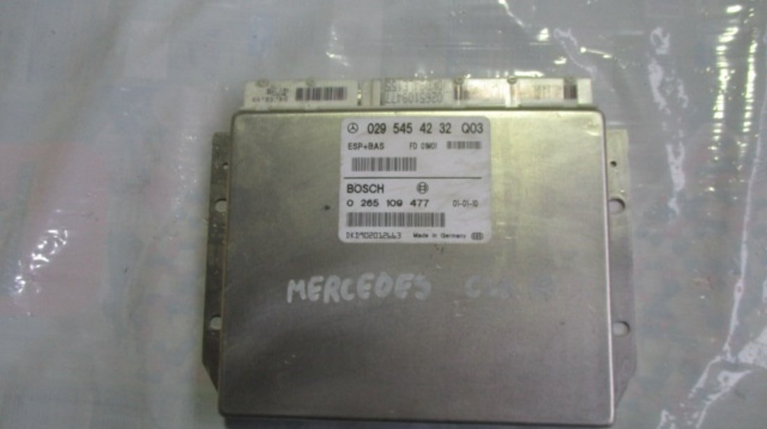 MODUL / CALCULATOR ABS BOSCH 0265109477 MERCEDES A-CLASS W168 1.4 FAB. 1999 - 2004 ⭐⭐⭐⭐⭐