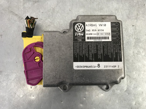 Modul calculator airbag Volkswagen Passat B7 Variant 2.0 TDI 140 cp sedan 2012 (5N0959655R)