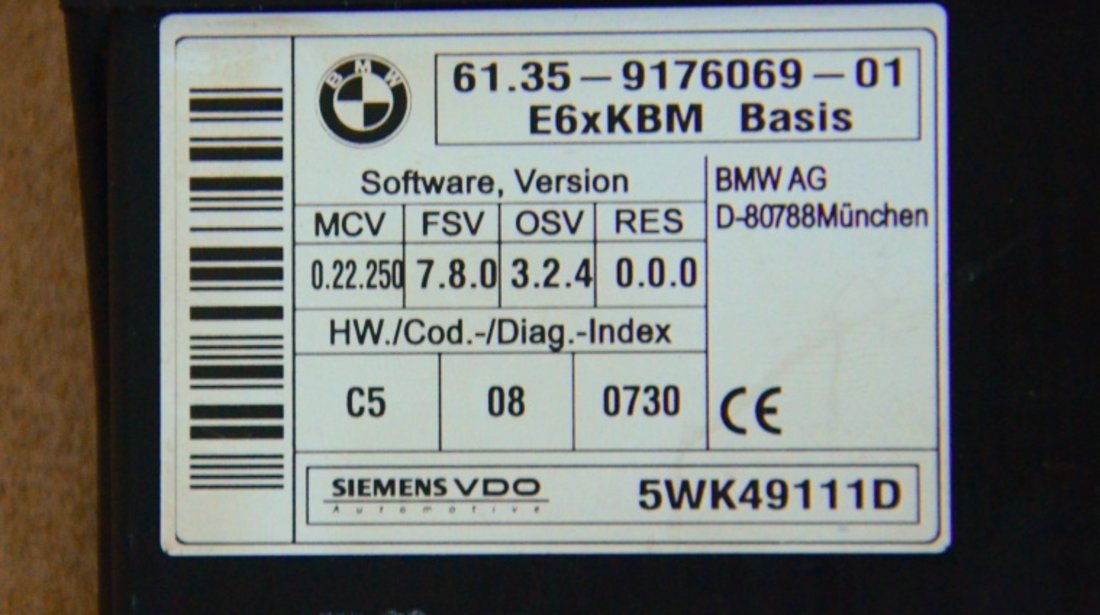 MODUL CALCULATOR BASIS BMW E60 E61