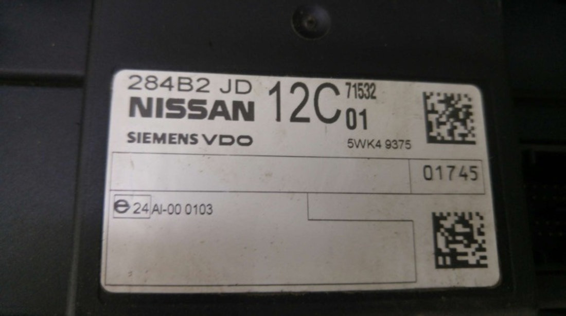 Modul calculator confort 1.5 dci nissan qashqai j10 nj10 jj10e 284b2jd 5wk49375