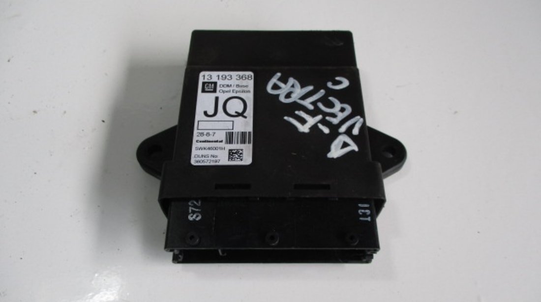 MODUL / CALCULATOR CONFORT DREAPTA FATA COD 13193368 OPEL VECTRA C FAB. 2002 – 2009 ⭐⭐⭐⭐⭐