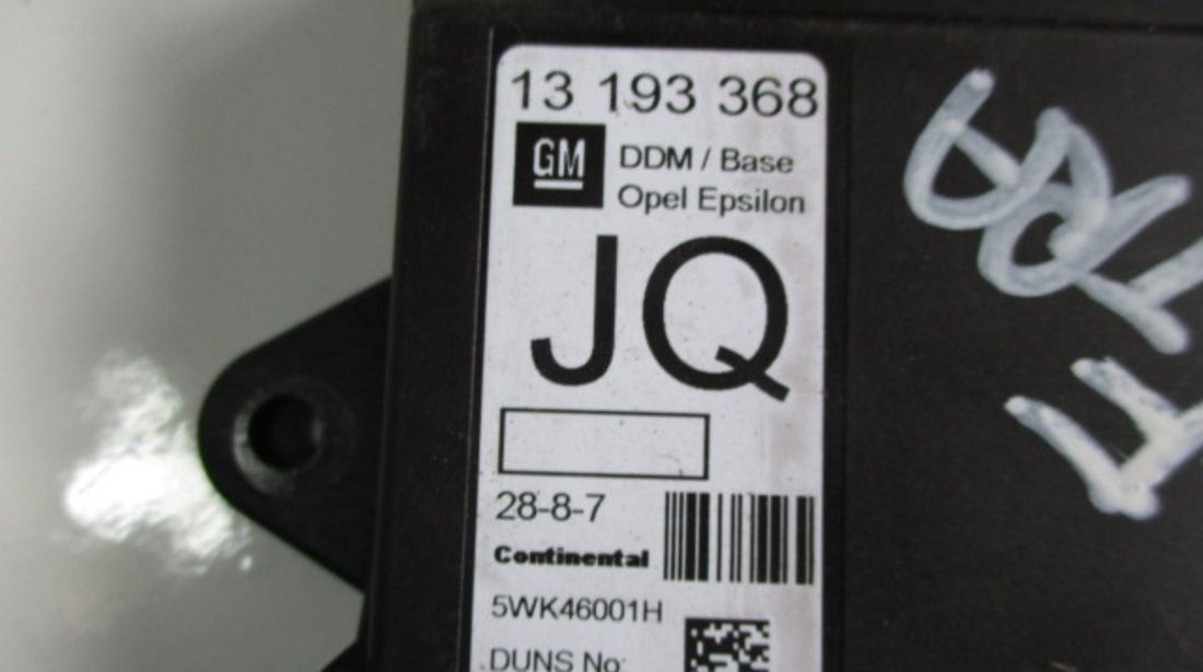 MODUL / CALCULATOR CONFORT DREAPTA FATA COD 13193368 OPEL VECTRA C FAB. 2002 – 2009 ⭐⭐⭐⭐⭐