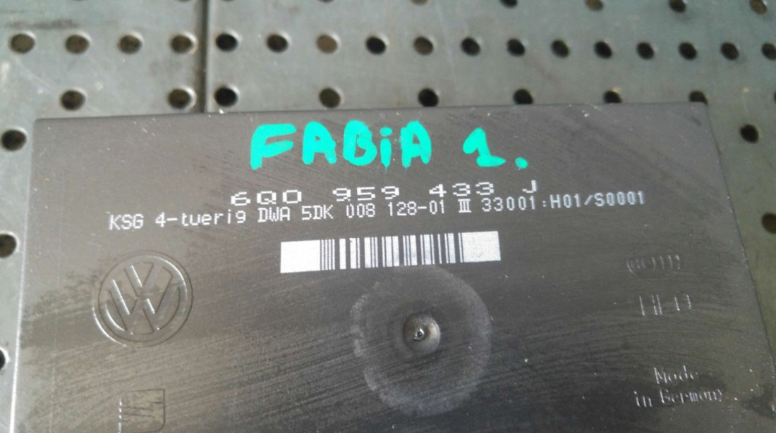 Modul calculator confort skoda fabia 1 6y2 6q0959433j