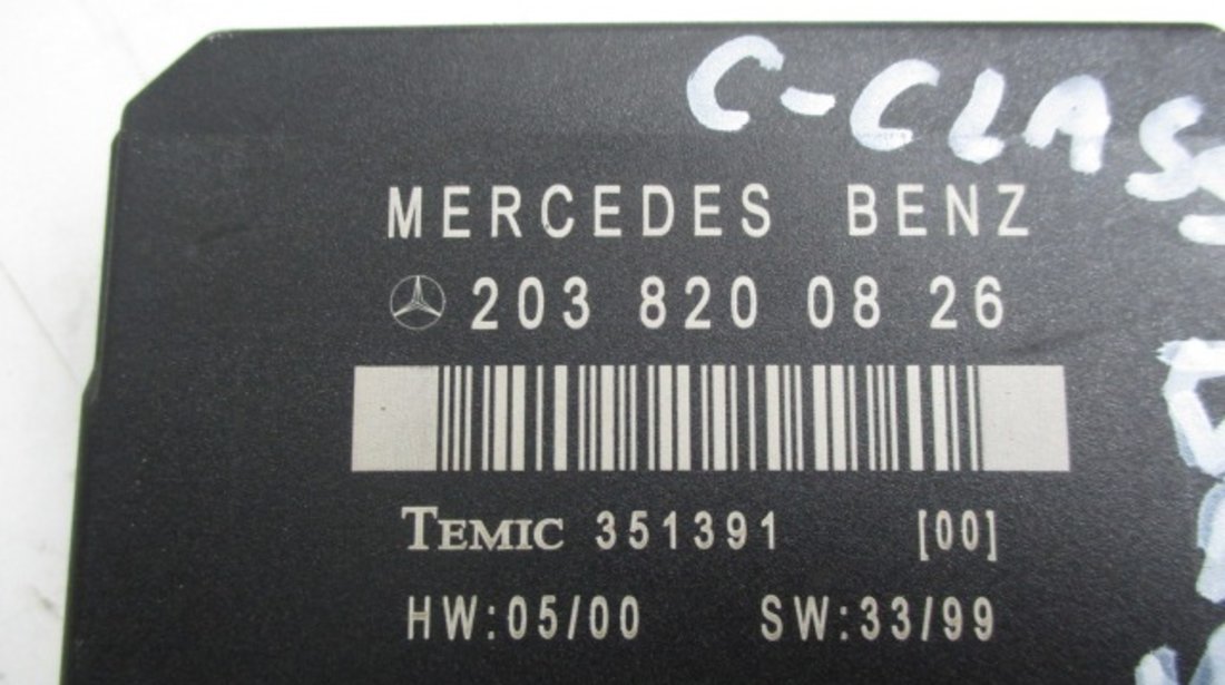 MODUL / CALCULATOR CONFORT USA DREAPTA SPATE MERCEDES BENZ C-CLASS W203 FAB. 2000 – 2007 ⭐⭐⭐⭐⭐