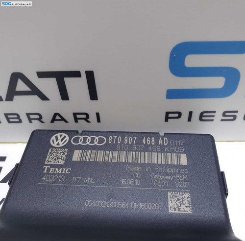 Modul Calculator Control Can Gateway Audi A4 B8 2008 - 2015 Cod 8T0907468AD [L3669]