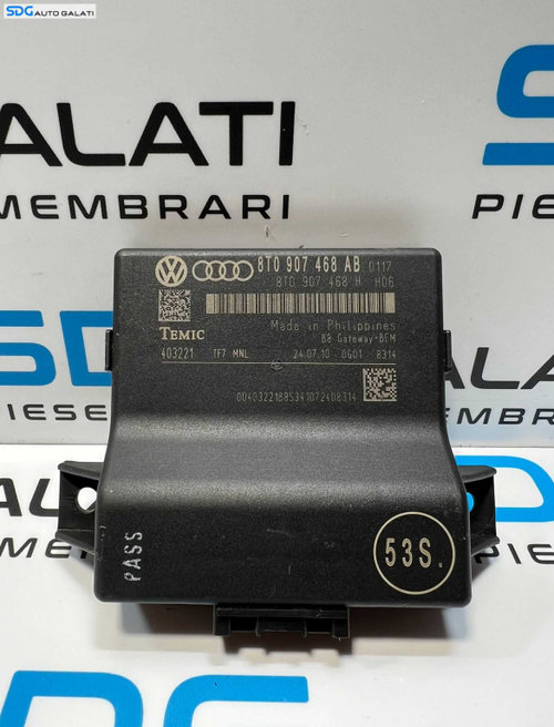 Modul Calculator Control Gateway Audi Q5 2009 - 2012 Cod 8T0907468AB 8T0907468H [L3668]