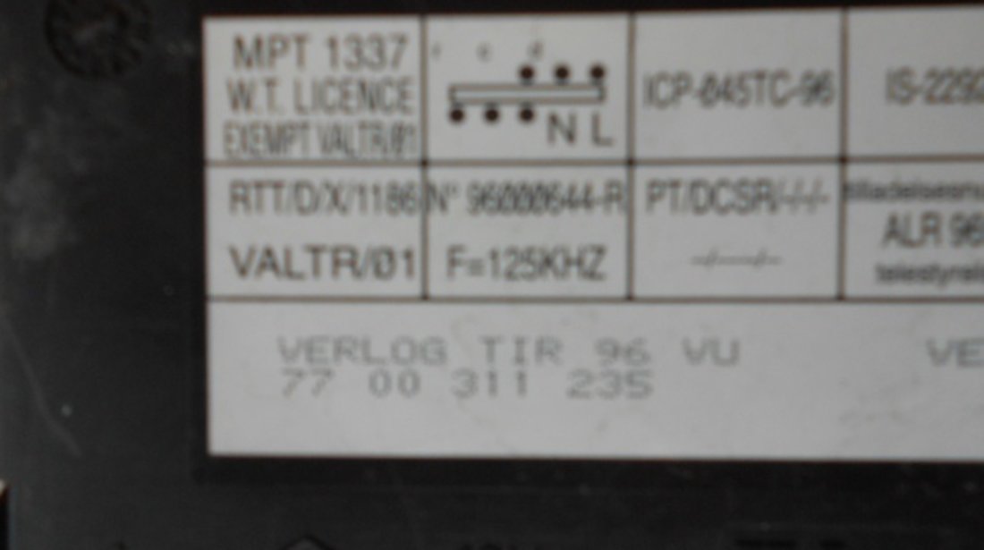 MODUL / CALCULATOR ECU COD 7700311235 RENAULT SAFRANE FAB. 1992 - 2000 ⭐⭐⭐⭐⭐