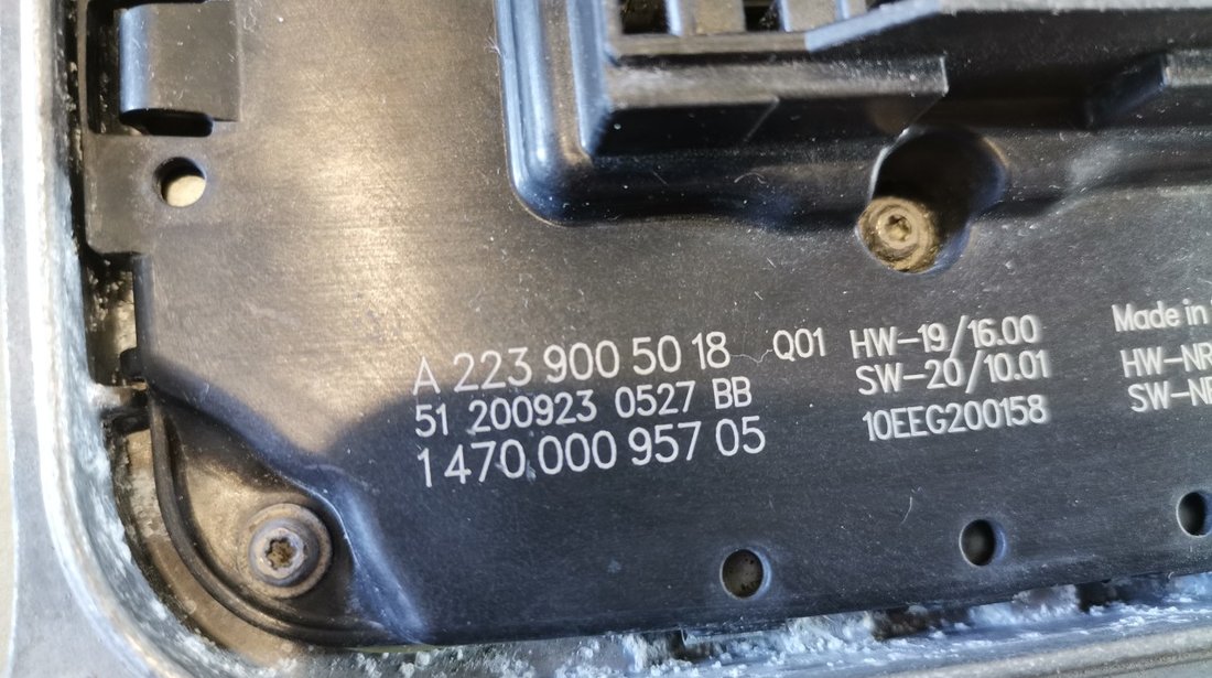 Modul calculator far Mercedes S-Class W223 cod A2239005018 / 147000095705 / 1401000560 / 1416000205