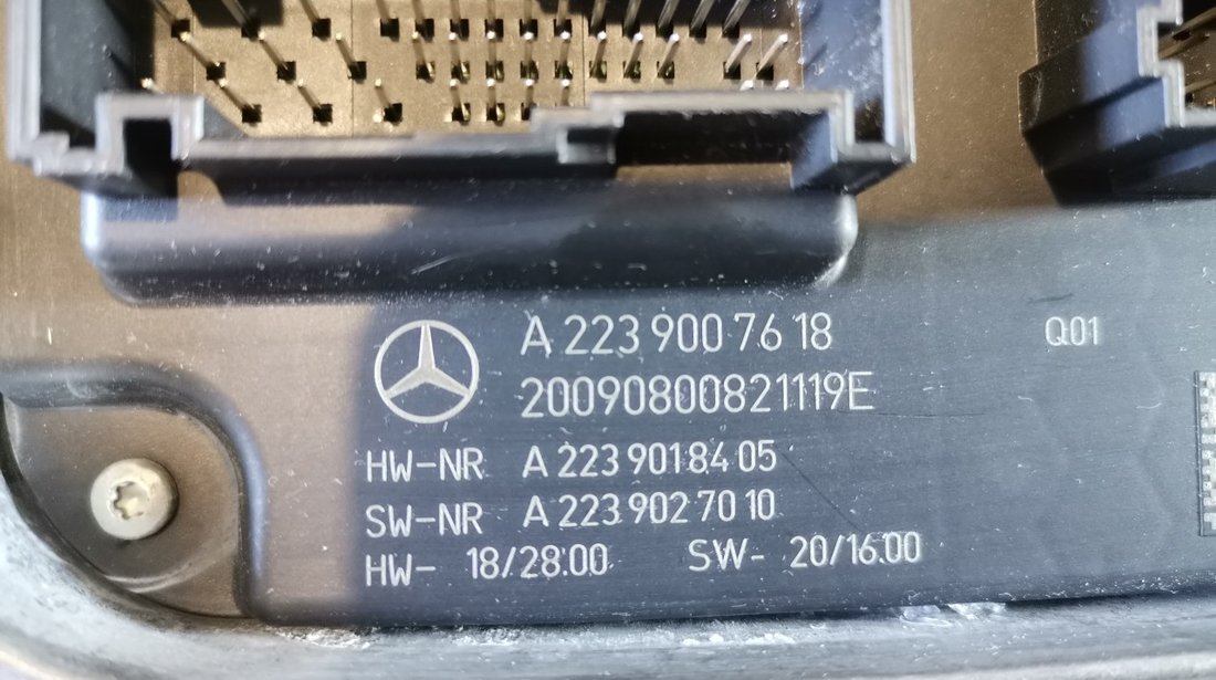 Modul Calculator far Mercedes S Class W223 cod A2239007618 / A2239018405 / A2239027010 / A2C760279