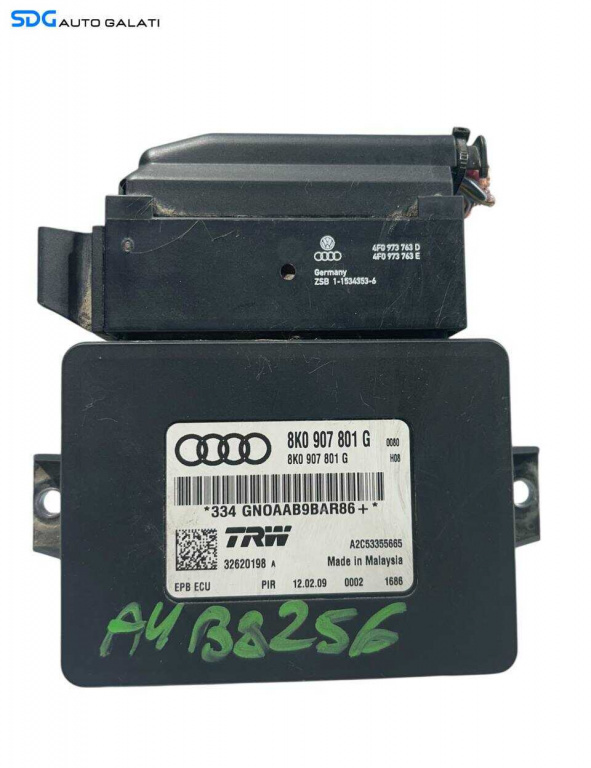 Modul Calculator Frana Mana Electrica Audi A4 B8 2008 - 2016 Cod 8K0907801G [LR1126]