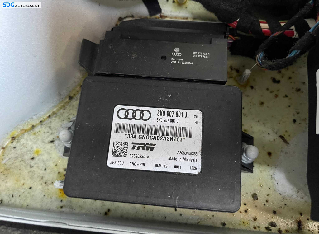 Modul Calculator Frana Mana Electrica Audi A4 B8 2008 - 2016 Cod 8K0907801J [C5498]