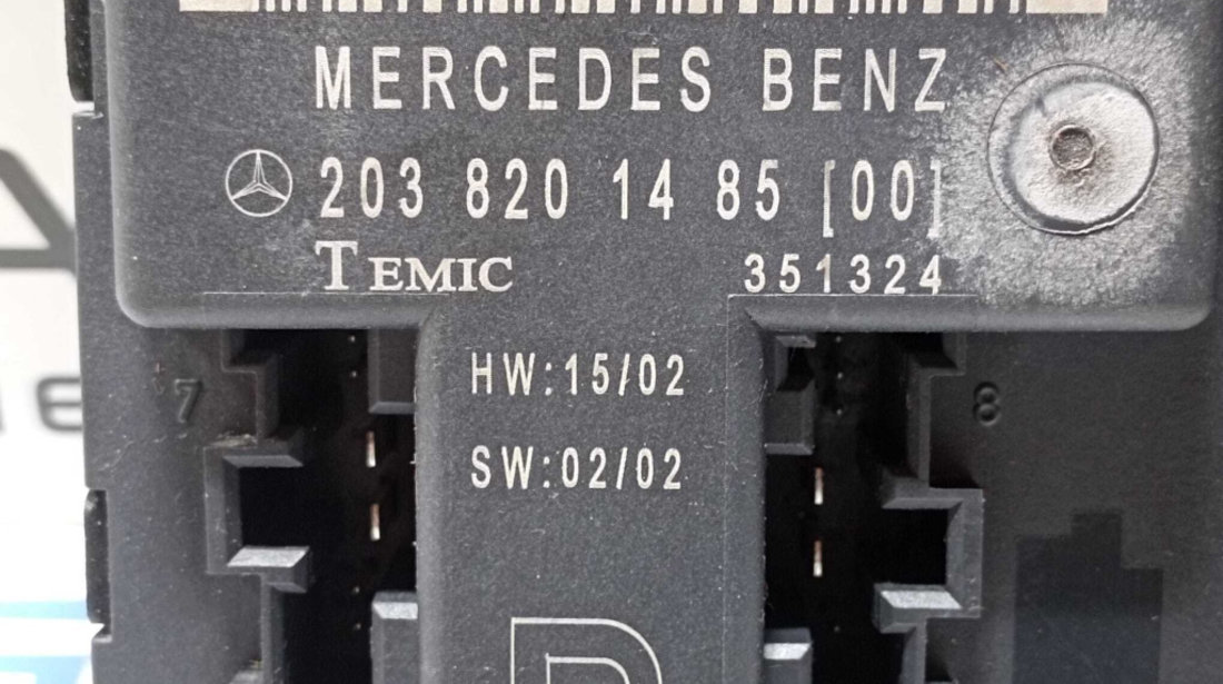 Modul Calculator Releu Confort Control Usa Portiera Dreapta Fata Mercedes Clasa C Class W203 C220 2000 - 2007 Cod 2118201585 [M4713]