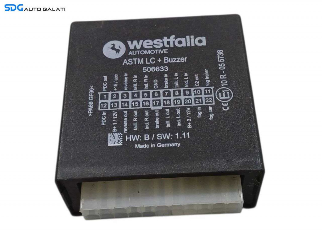 Modul Calculator Releu Control Cui Carlig Remorcare Tractare Renault Scenic 3 2009 - 2016 Cod 10R-055738 506633 [L6760]