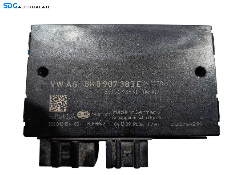 Modul Calculator Releu Control Cui Carlig Remorcare Tractare Audi A5 8T 2008 - 2017 Cod 8K0907383E [L6585]