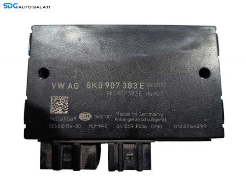Modul Calculator Releu Control Cui Carlig Remorcare Tractare Audi A4 B8 2008 - 2016 Cod 8K0907383E [...