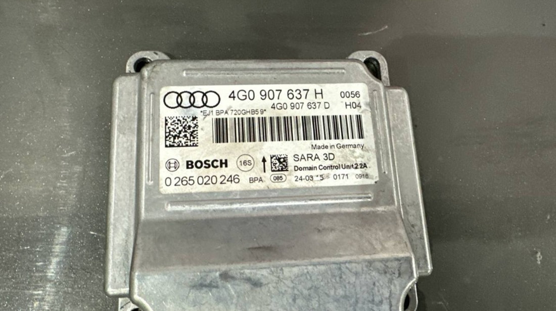 Modul / Calculator senzor acceleratie 4G0907637H AUDI A7 Sportback (4GA, 4GF) 3.0 TDI quattro 204 cai