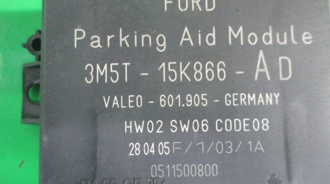 MODUL / CALCULATOR / SENZORI PARCARE COD 3M5T-15K866-AD FORD FOCUS 2 FAB. 2004 – 2010 ⭐⭐⭐⭐⭐