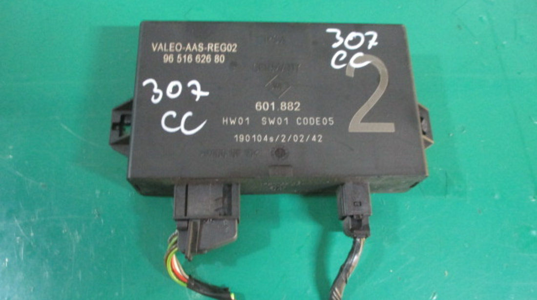 MODUL / CALCULATOR SENZORI PARCARE COD 9651662680 PEUGEOT 307 CC FAB. 2000 - 2008 ⭐⭐⭐⭐⭐