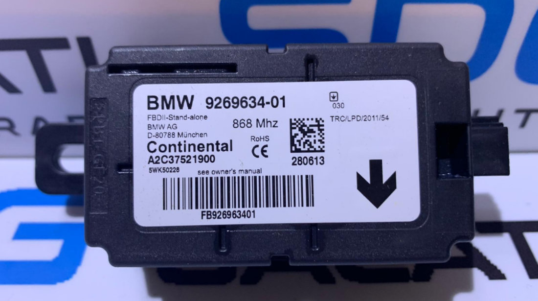 Modul/Calculator/Unitate Senzor Alarma BMW Seria 3 F30/F31/F32/F33/F34/F35 2011-2019 Cod: 9269634