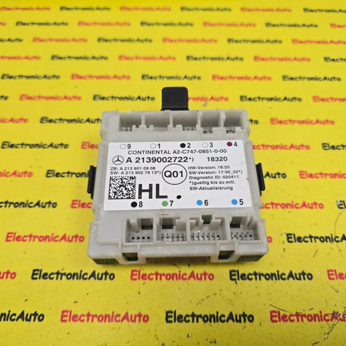 MODUL Calculator usa Mercedes W213, A2139002722, A2139010908,