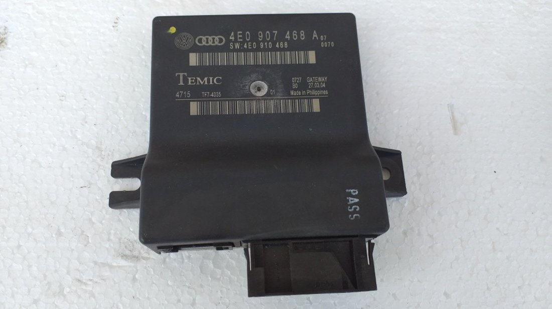 Modul can gateway audi a8 4e d3 2004-2009 cod-4E0907468