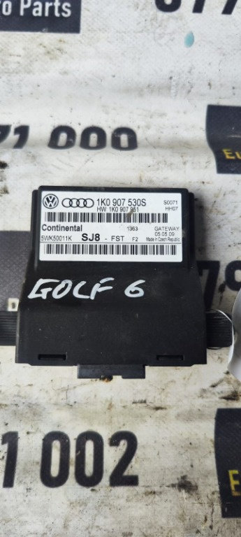 Modul CAN Vw Golf 6 1.4 TSI cod motor CAX an 2009 cod 1K0907530S