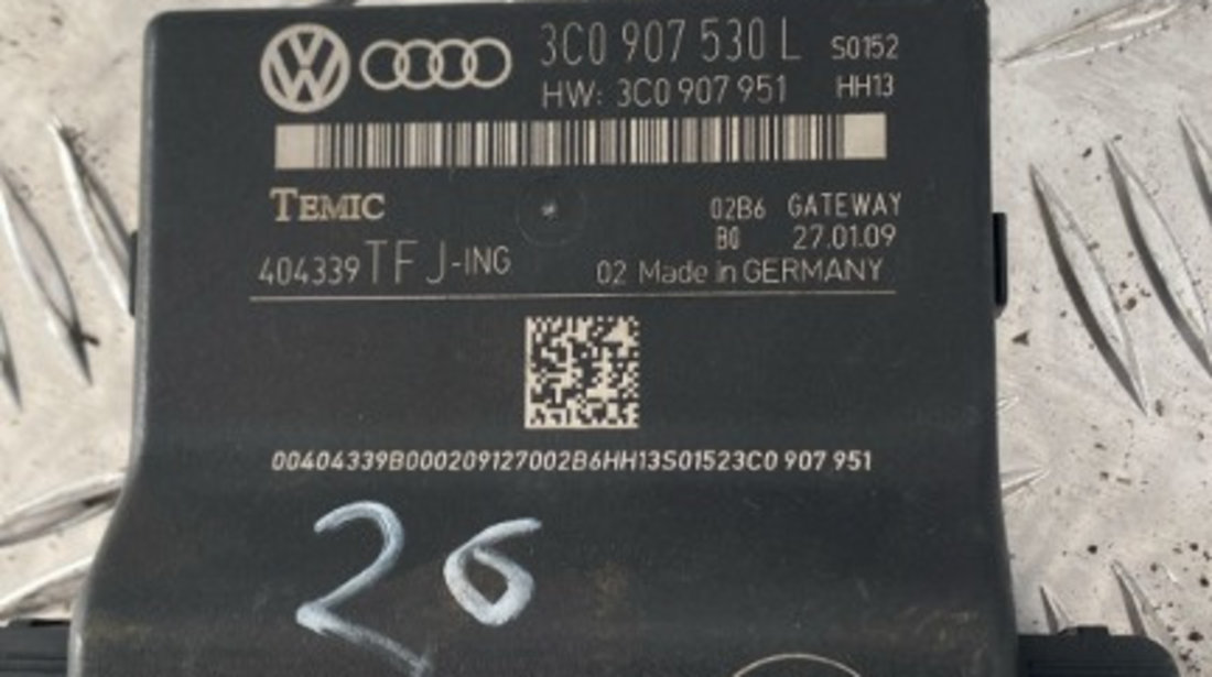 Modul CAN Vw Passat CC 1.8 TFSI cod motor BZB an 2009 cod 3C0907530L