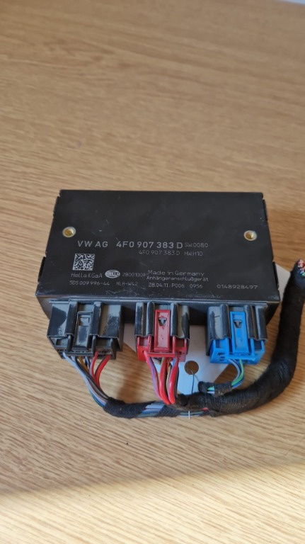 Modul carlig remorcare Audi A6 C6 2.0 TDI 170 Cp / 125 KW cod motor CAH , an 2011 cod 4F0907383D