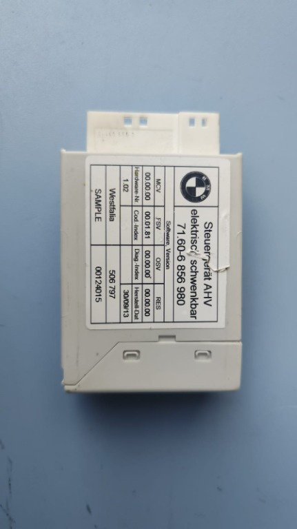 Modul carlig remorcare BMW 320 d GT xDrive , cod motor N47-D20C , an 2014 cod 7160-6856980 / 6856980